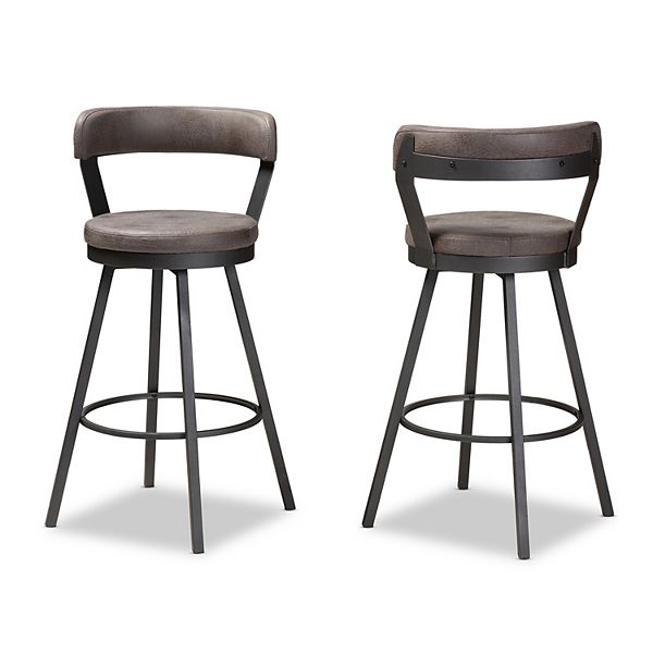 Baxton Studio Arcene Counter Stool 2piece Set