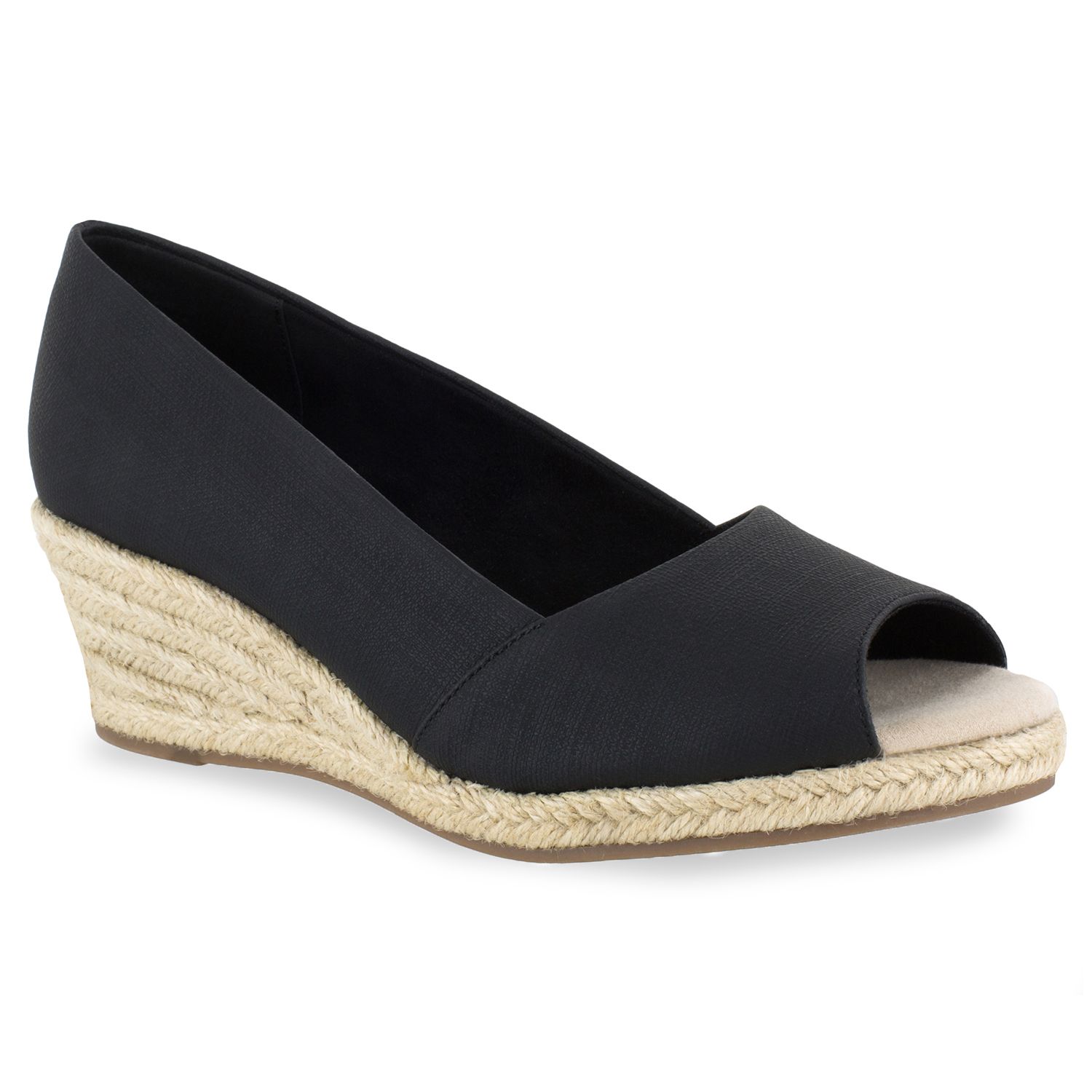 easy street monique women's espadrille wedges