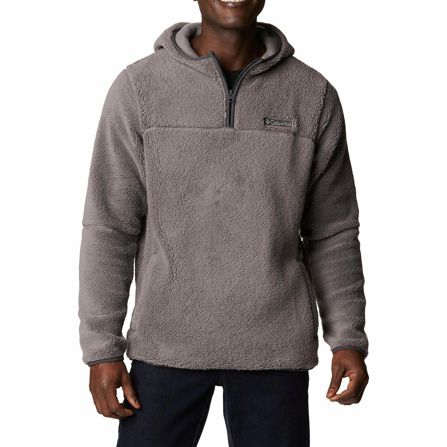 men's rugged ridge sherpa pullover hoodie