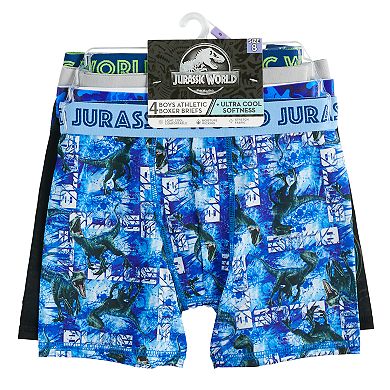 Boys 8-10 Jurassic World 4-Pack Cool Yarn Boxer Briefs