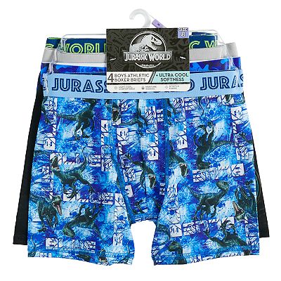 Boys Youth Boxer Briefs 4-Pack – You Pick Size XS-XL, Sonic, Jurassic World, Paw Patrol, Transformers, Bioworld