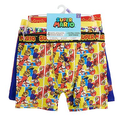 Boys 4-10 Super Mario Bros. 4-Pack Cool Yarn Boxer Briefs