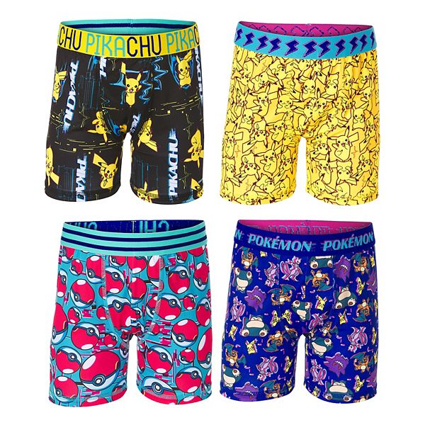 Pokemon Boys Detective Pikachu 3pc Boxer Shorts Set Underwear