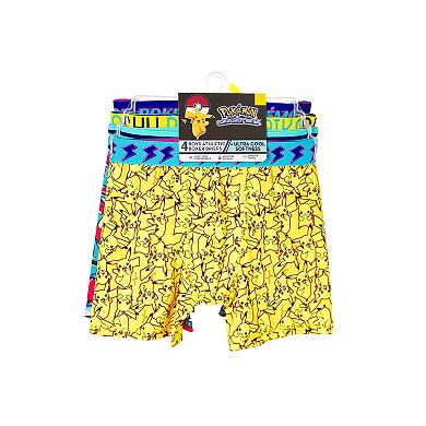 Boys 8-10 Pokemon 4-Pack Cool Yarn Boxer Briefs