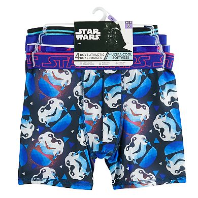 Boys 8-10 Star Wars 4-Pack Cool Yarn Boxer Briefs
