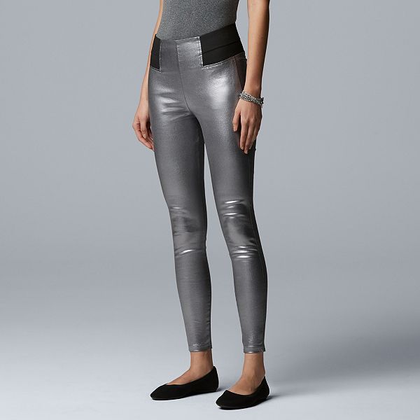 Kohls vera outlet wang leather leggings