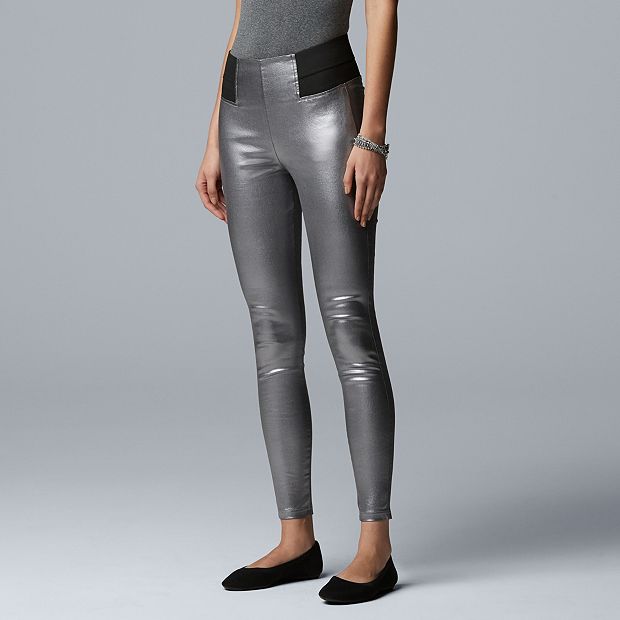 Vera wang hotsell leather leggings