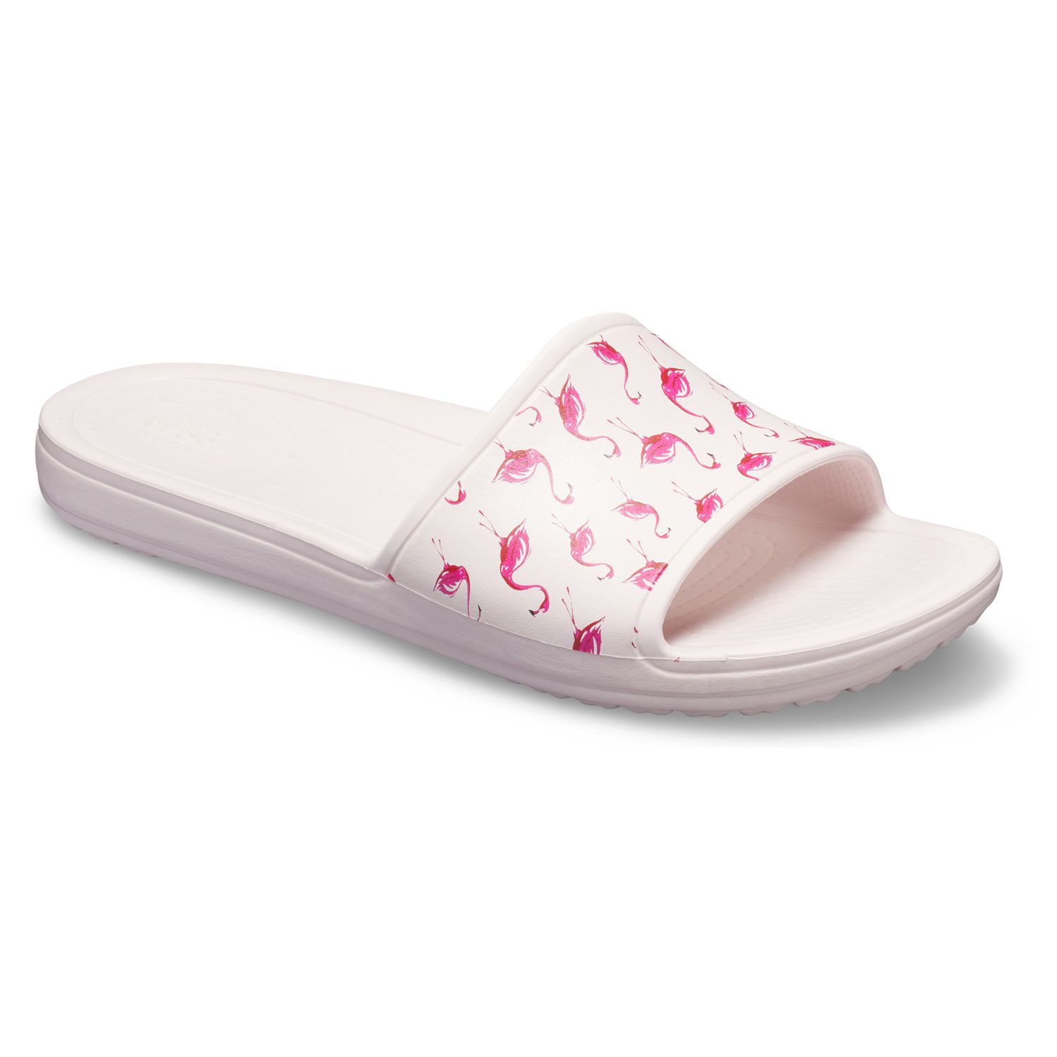 crocs flamingo flip flops