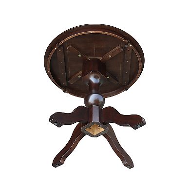 International Concepts Round Top Pedestal Table