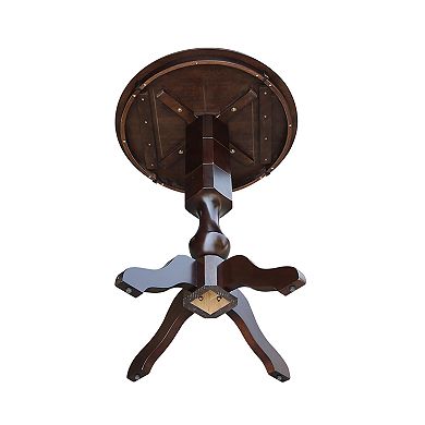 International Concepts Round Top Pedestal High Table