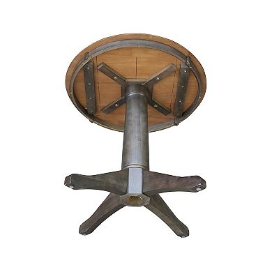 International Concepts Round Top Pedestal Table