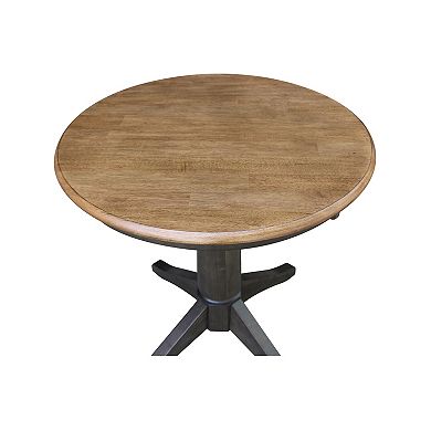 International Concepts Round Top Pedestal Table