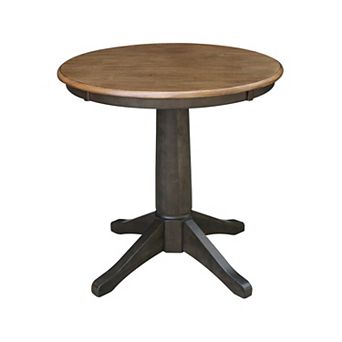 International Concepts 36 in Two Tone Round Top Pedestal Table