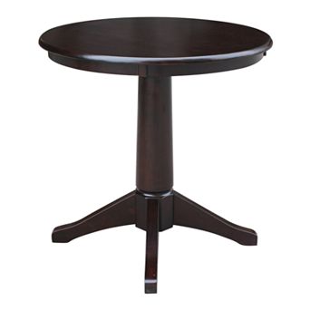 International Concepts 36 in Two Tone Round Top Pedestal Table