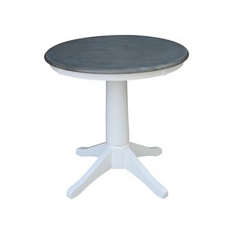 International Concepts 36 in Two Tone Round Top Pedestal Table
