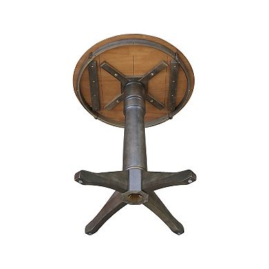 International Concepts Round Top Pedestal Table