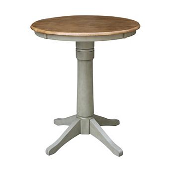 International Concepts 30 in Two Tone Round Top Pedestal Table
