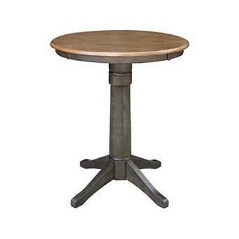 International Concepts 30 in Two Tone Round Top Pedestal Table