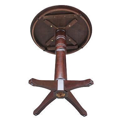 International Concepts Round Top Pedestal Table
