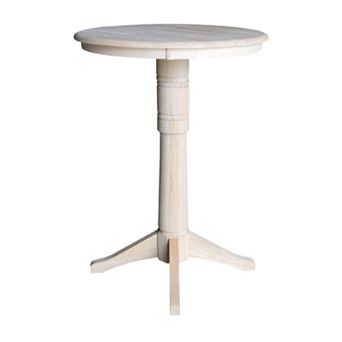 International Concepts Tall Round Top Pedestal Table
