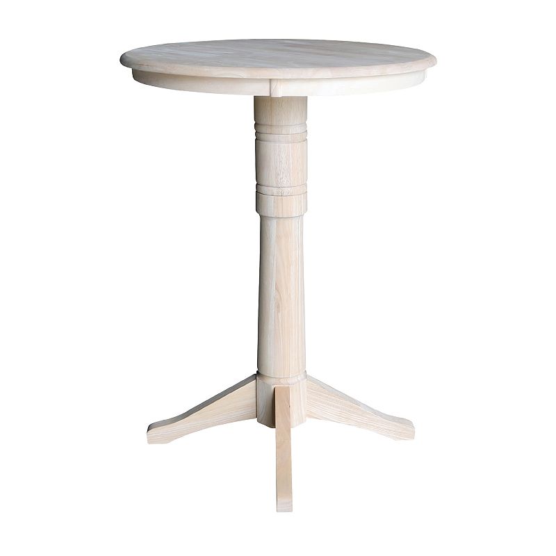 International Concepts Round Top Pedestal Table, Natural