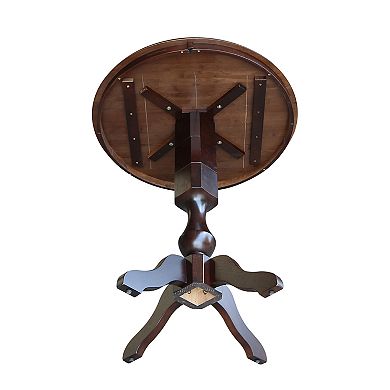 International Concepts Round Top Pedestal High Table