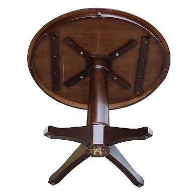 International Concepts Round Top Pedestal Table