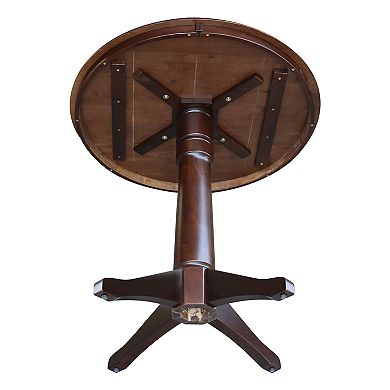 International Concepts Round Top Pedestal High Table