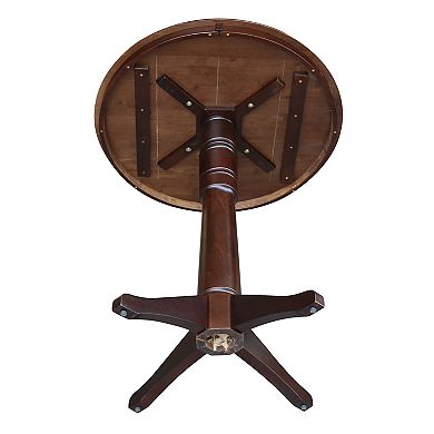 International Concepts Round Top Pedestal High Table