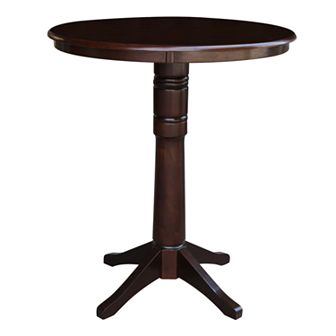 International Concepts Tall Round Top Pedestal High Table