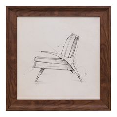 Kiera Grace Austin Erickson Chair Sketch Framed Wall Art 