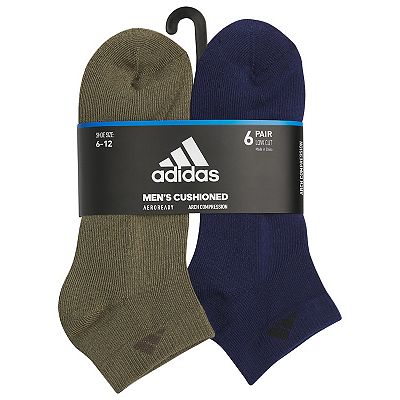 Men's adidas 6-pack Athletic Cushioned Low-Cut Socks
