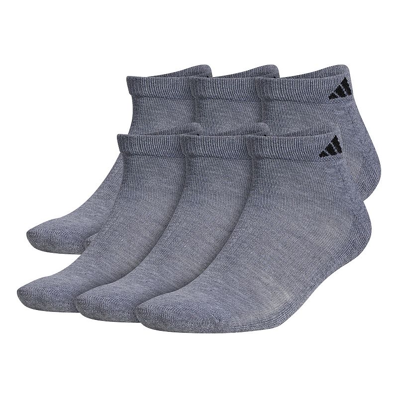 Mens adidas 6-pack Climalite Cushioned Performance Low-Cut Socks, Size: 6-