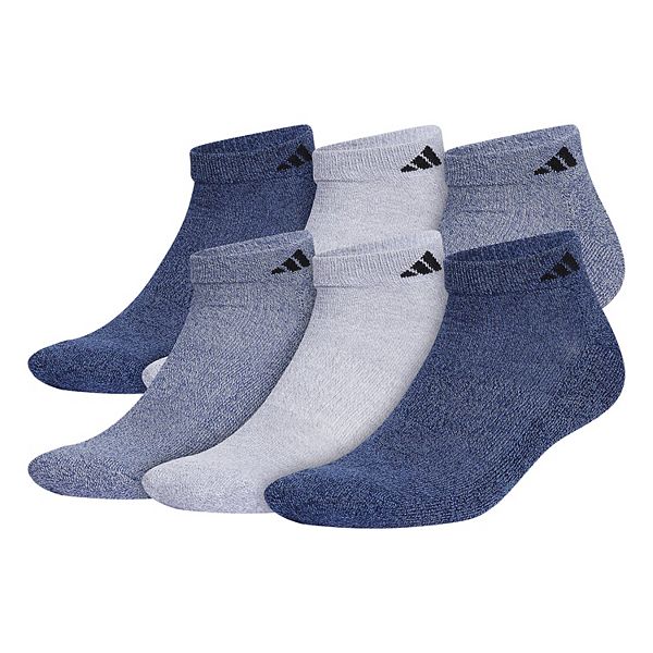 Men's adidas 6-pack Athletic Cushioned Low-Cut Socks - Navy (8-12)