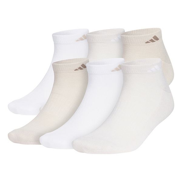 Men's adidas 6-pack Athletic Cushioned Low-Cut Socks - Wonder Biege