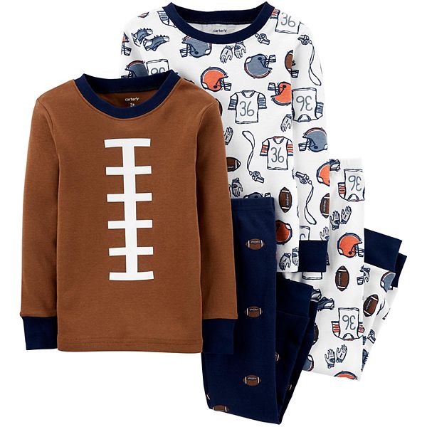 Carters football pajamas new arrivals