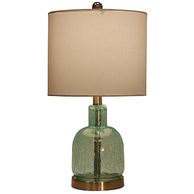 Crackled Glass Table Lamp