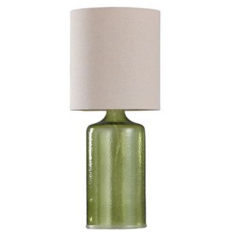 Green Glass Table Lamp