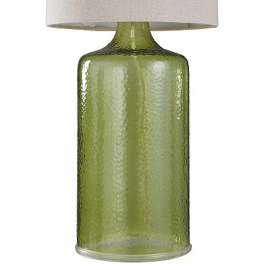 Green Glass Table Lamp