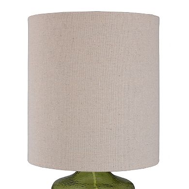 Green Glass Table Lamp