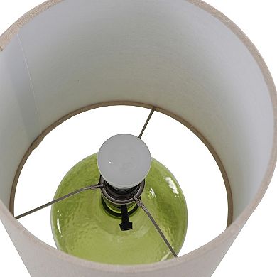 Green Glass Table Lamp