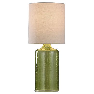 Green Glass Table Lamp