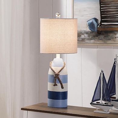 Blue Stripe Nautical Table Lamp
