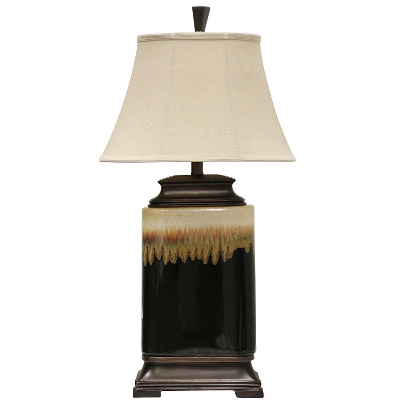 Mountain Ridge Ceramic Table Lamp, Multicolor