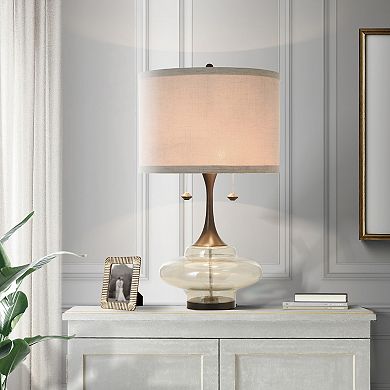 Weimer Round Glass Table Lamp