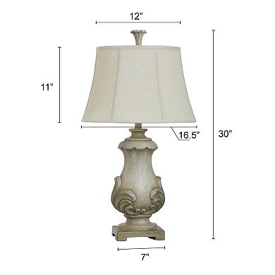 Cream Finish Table Lamp