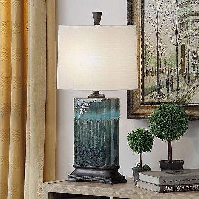 Carolina Blue Glaze Finish Table Lamp