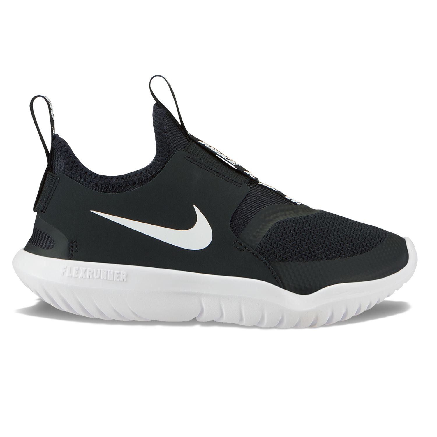 black nike slip on tennis shoes