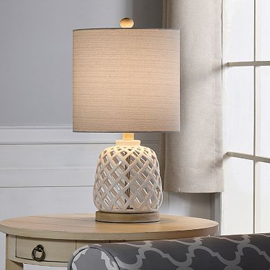 Cutout Ceramic Table Lamp