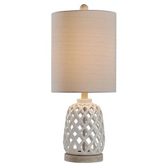 Cutout Ceramic Table Lamp